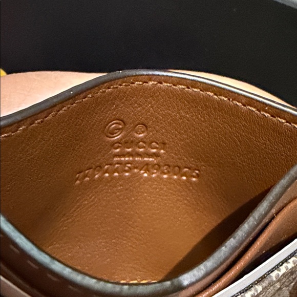 Gucci official GG Supreme Beige Canvas Card Case & Card Holder - Picture 9 of 9